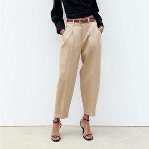 Zara Belted Chino Pants